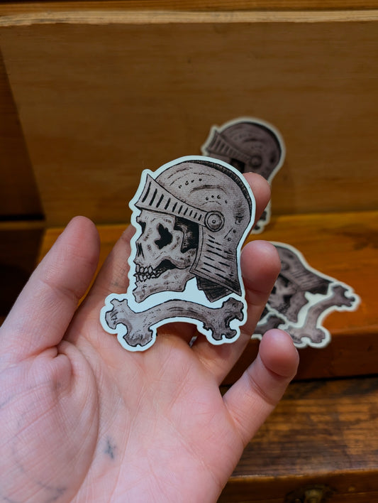 Skeleknight Sticker